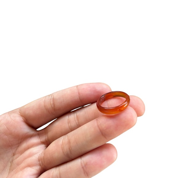 Hand Crafted Jewelry - vintage carnelian stone ring